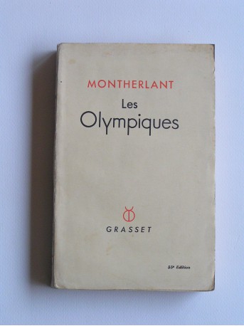 Henry de Montherlant - Les olympiques