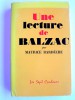 Une lecture de Balzac