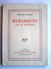 Bernard Grasset - Remarques sur le bonheur