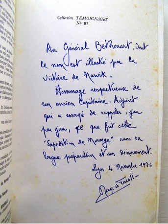 Raymond du Pavillon - Les dessous de l'expédition de Norvège. 1940