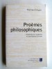 Proèmes philosophiques de saint Thomas d'Aquin à ses commentaires des oeuvres principales d'Aristote