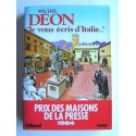 Michel Déon - Je vous écris d'Italie
