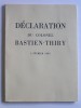 Colonel Jean Bastien-Thiry - Déclaration du colonel Bastien-Thiry. 2 février 1963 - Déclaration du colonel Bastien-Thiry. 2 février 1963