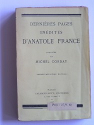 Anatole France - Dernières pages inédites