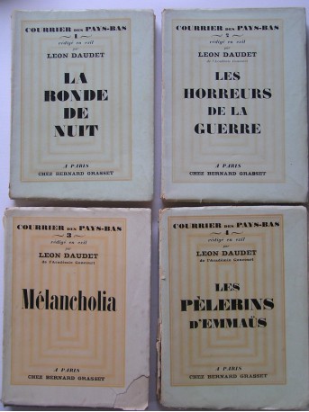 Léon Daudet - Courrier des Pays-Bas. Complet: Tome 1 à 4