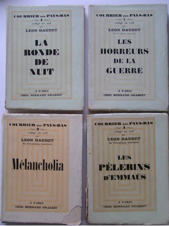 Léon Daudet - Courrier des Pays-Bas. Complet: Tome 1 à 4