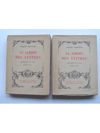 Jacques Bainville - Le jardin des lettres. Deux volumes, complet
