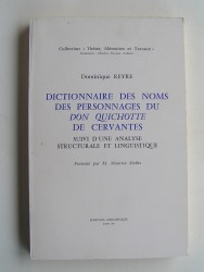 Dictionnaire des noms des personnages du Don Quichotte de Cervantes