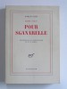 Romain Gary - Pour Sganarelle. Recherche d'un personnage et d'un roman - Pour Sganarelle. Recherche d'un personnage et d'un roman