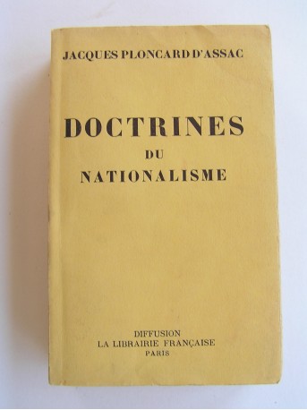 Jacques Ploncard d'Assac - Doctrines du nationalisme