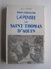 Louis Jugnet - Pour connaitre la pensée de Saint Thomas d'Aquin. - Pour connaitre la pensée de Saint Thomas d'Aquin.