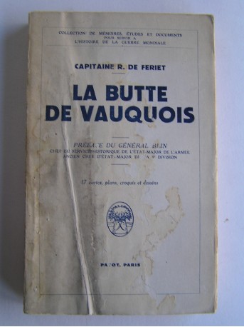 Capitaine R. de Feriet - La butte de Vauquois