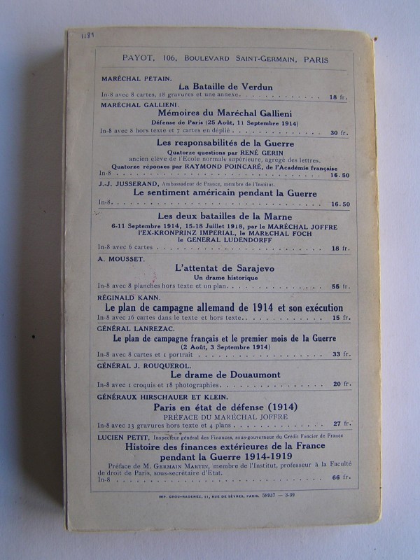 Capitaine J. Joubert Les combats de NotreDame de Lorette