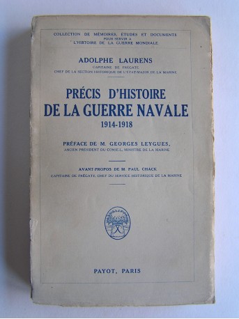 Adolphe Laurens - Précis d'Histoire de la guerre navale. 1914 - 1918