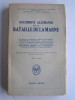 Collectif - Documents allemands sur la bataillede la Marne. - Documents allemands sur la bataillede la Marne.