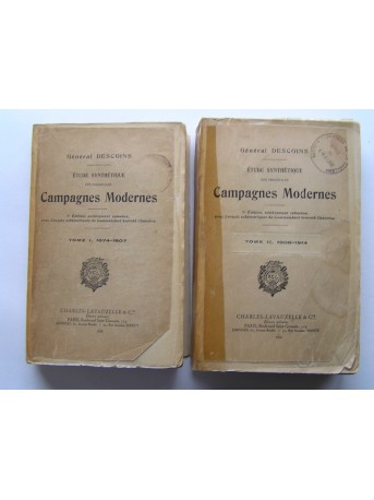 Général Descoins - Etude synthétique des principales camapgnes Modernes.