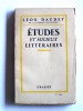 Léon Daudet - Etudes et milieux littéraires - Etudes et milieux littéraires