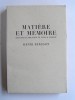 Matière et mémoire