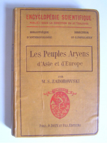 M.S. Zaborowski - Les peuples Aryens d'Asie et d'Europe