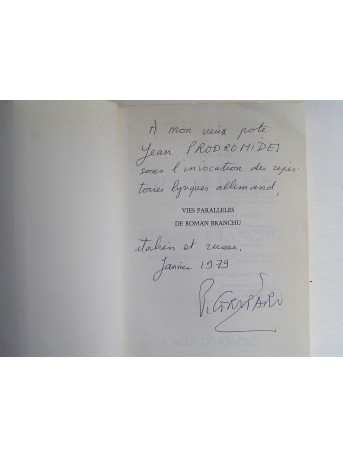 Pierre Gripari - Vies parallèles de Roman Branchu