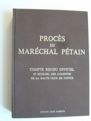 Procès du Maréchal Pétain.