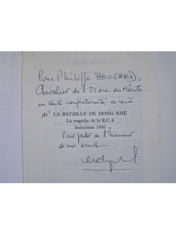 Erwan Bergot - La bataille de Dong Khê. La tragédie de la R.C.4, Indochine, mai/octobre 1950