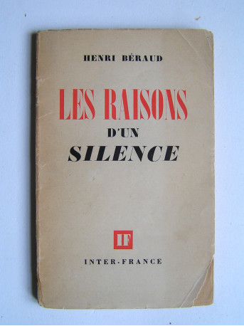 Henri Béraud - Les raisons d'un silence