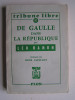 Léo Hamon - De Gaulle dans la République. - De Gaulle dans la République.
