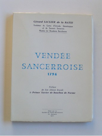 Gérard Saclier de la Batie - Vendée Sancerroise. 1796