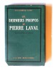 Les derniers propos de Pierre Laval