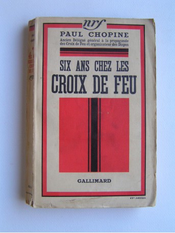 Paul Chopine - Six ans chez les Croix de Feu