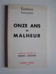 Henry Coston - Onze ans de malheur