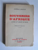 Général Charles Mangin - Souvenirs d'Afrique. Lettres et carnets de route. - Souvenirs d'Afrique. Lettres et carnets de route.