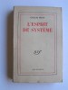 L'esprit de système