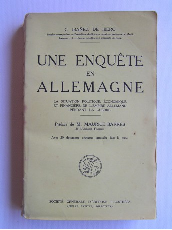 C. Ibanez de Ibero - Une enquête en Allemagne