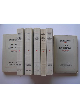 Maurice Barrès - Mes cahiers. Tomes 1 à 14. 1896 à 1923