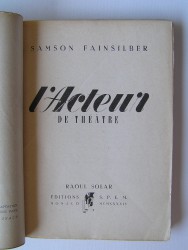 Samson Fainsilber - L'acteur de théâtre