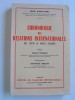 Chronologie des relations internationales de 1870 à nos jours