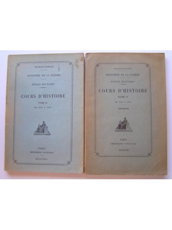 Anonyme - Ecoles militaires. Cours d'Histoire. Tome III. La guerre mondiale 1914 - 1918815 à 1914.