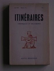 Itinéraires n°112. Chroniques et documents