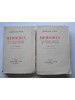 Maréchal Ferdinand Foch - Mémoires pour servir à l'histoire de la guerre de 1914-1918. Tome 1 & 2 - Mémoires pour servir à l'histoire de la guerre de 1914-1918. Tome 1 & 2