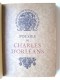 Charles d'Orléans - Poésies de Charles d'Orléans
